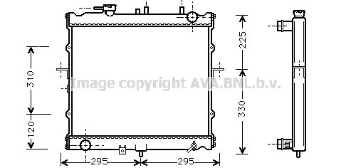 AVA QUALITY COOLING Радиатор, охлаждение двигателя KA2022